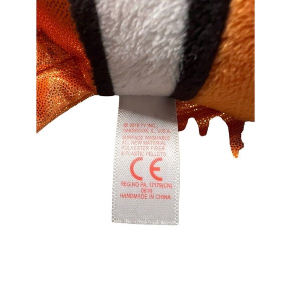 NEMO Ty Sparkle Disney Finding Dory Beanie Plush 12" Clown Fish Stuffed Animal - Picture 7 of 10